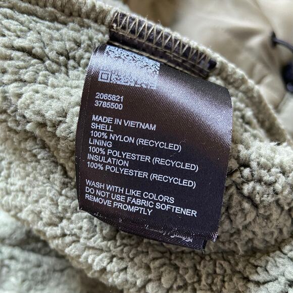 Prana Encinitas Jacket Women's XS Rye Green Quilted Sherpa Fleece Lining Hooded - Picture 7 of 9